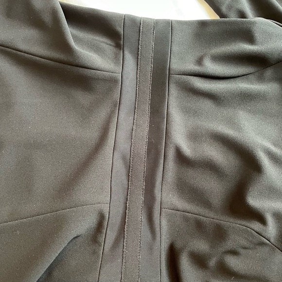 Calvin Klein Dresses | Calvin Klein Mesh Hem Fit and Flare Dress | Color: Black - Picture 4 of 5